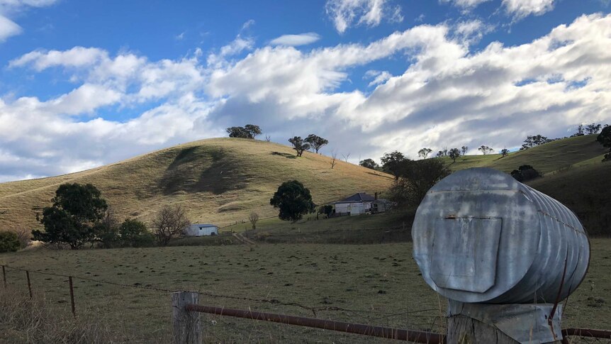 A picture of an Ensay livestock farm in Gippsland's high country