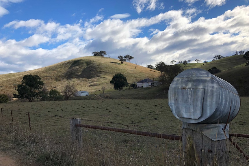 A picture of an Ensay livestock farm in Gippsland's high country