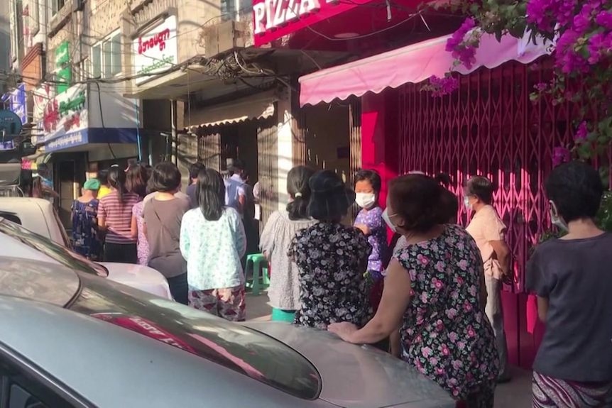 Panic buying in Myanmar due to military coup