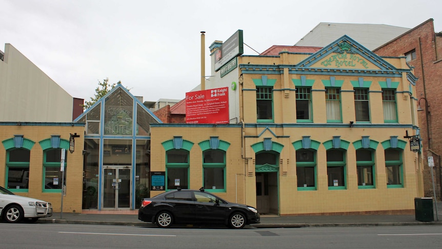 The Theatre Royal Hotel on Campbell Street, Hobart