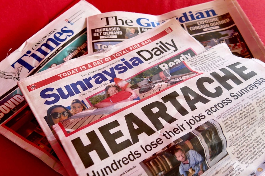 Heartache headline on Sunraysia Daily