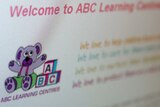 ABC Learning logo on the company website