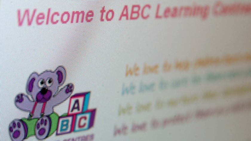 ABC Learning logo on the company website