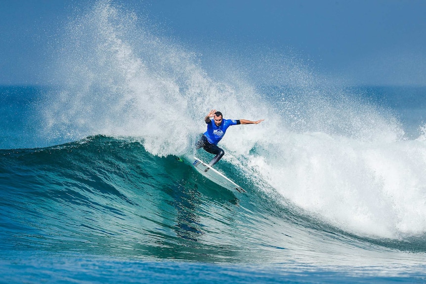 Joel Parkinson competing in France