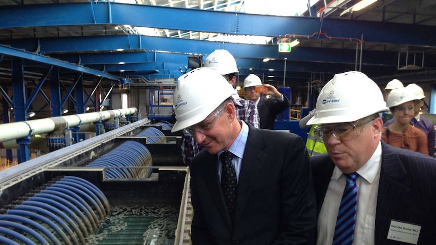 Premier Jay Weatherill at official opening of Port Stanvac desalination plant