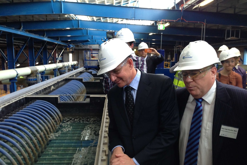 Premier Jay Weatherill at official opening of Port Stanvac desalination plant