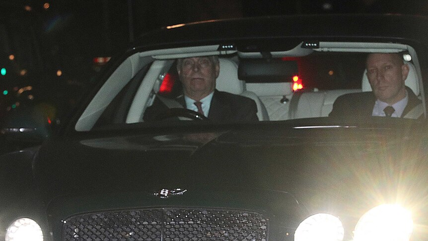 Prince Andrew leaving Buckingham Palace