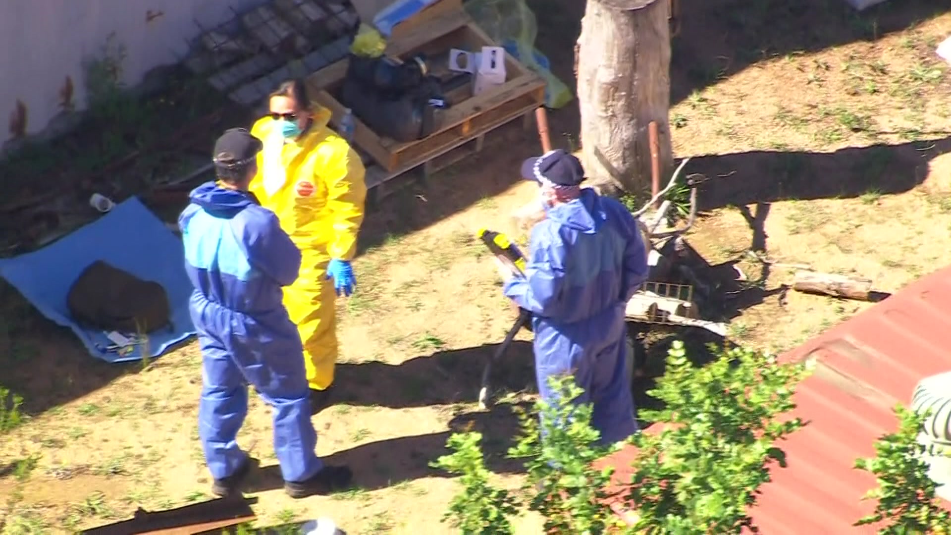 Forensics investigating. 