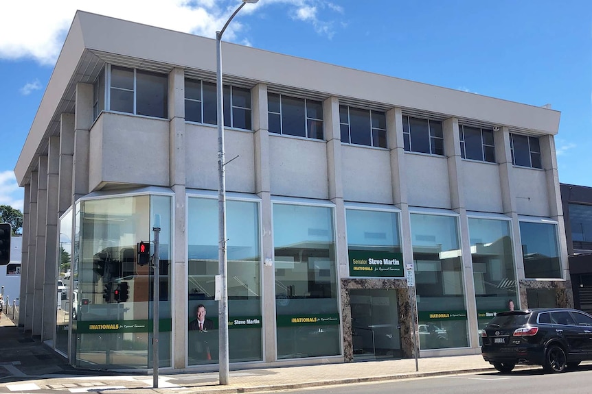 Exterior of Devonport electoral office for Nationals Senator Steve Martin.