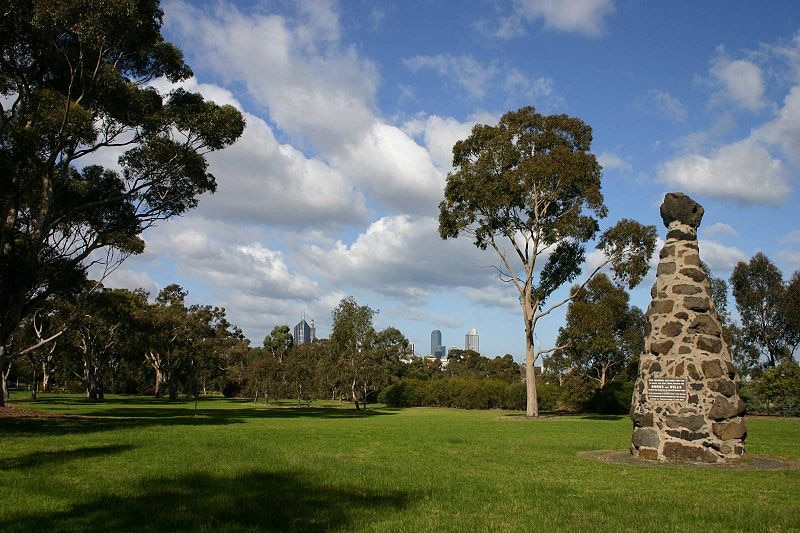 The monument to Burke and Wills in Melbourne's Royal Park