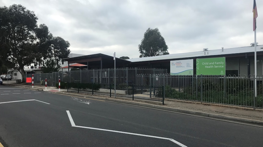 A school crossing and building