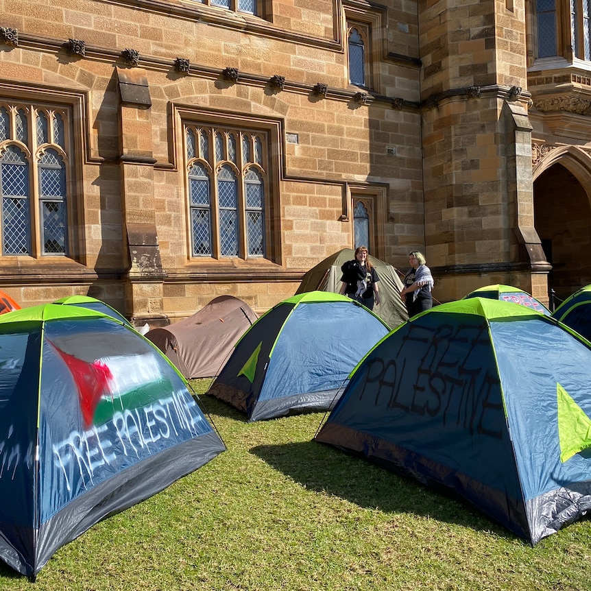 Gaza Solidarity Encampment Tents