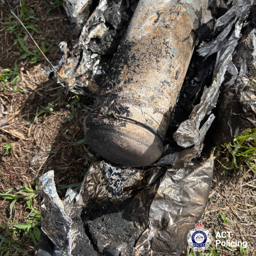 Detonated homemade explosive found in south Canberra