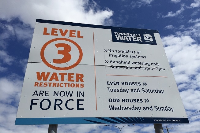 Level three water restrictions are in place in Townsville