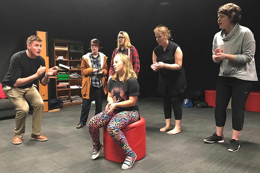 Gerard Lane leading the St Giles dance class.