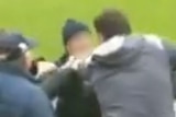 Fight between fans at Carlton-Collingwood game