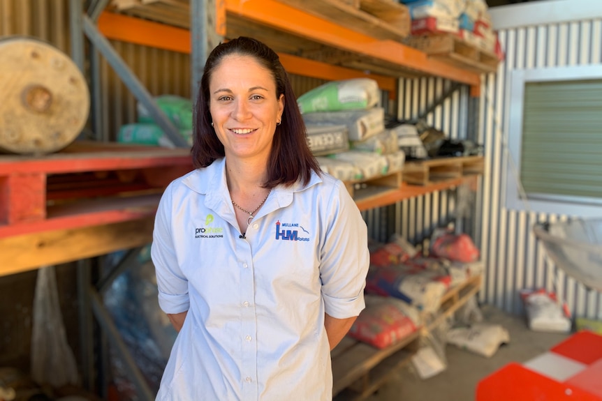 A woman at a construction site. Ausnew Home Care, NDIS registered provider, My Aged Care