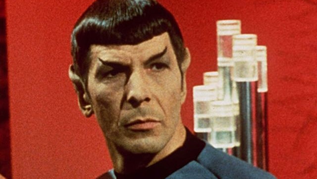 Leonard Nimoy as Mr Spock from the 1960s TV series Star Trek