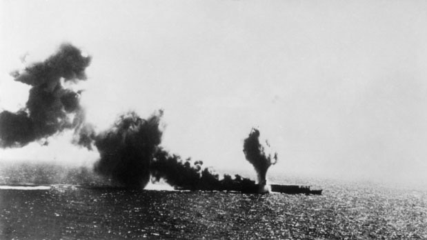 Japanese carrier Shoho under attack