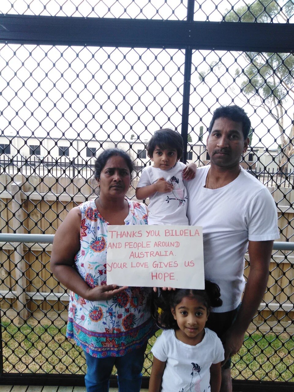 The Nadesalingam family in detention