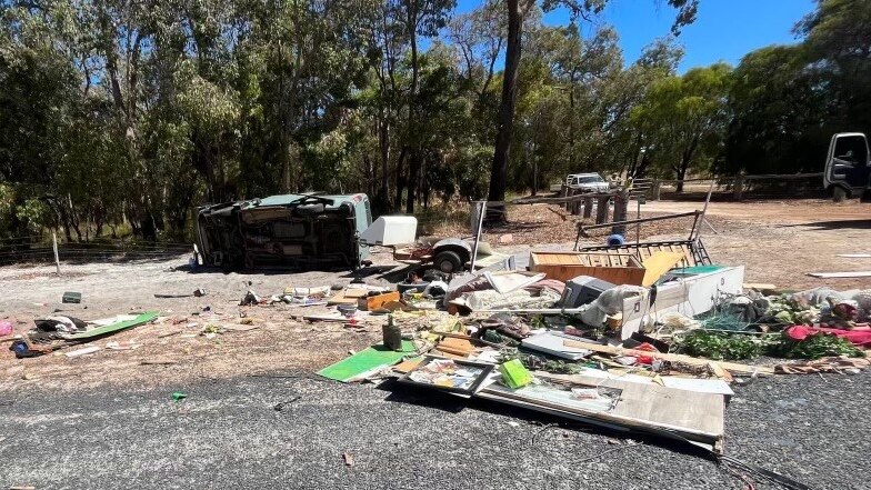 Caravan, campervan destroyed in shocking hit-run as police seek witnesses