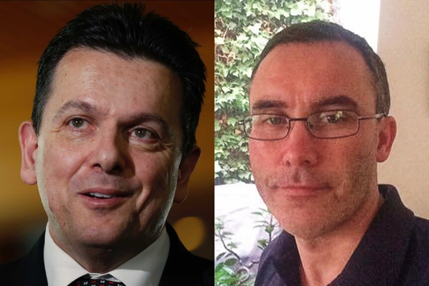 Nick Xenophon and Tim Storer composite