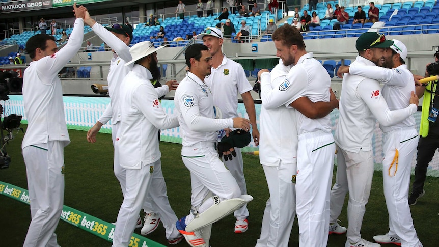 South Africa celebrates series win over Australia