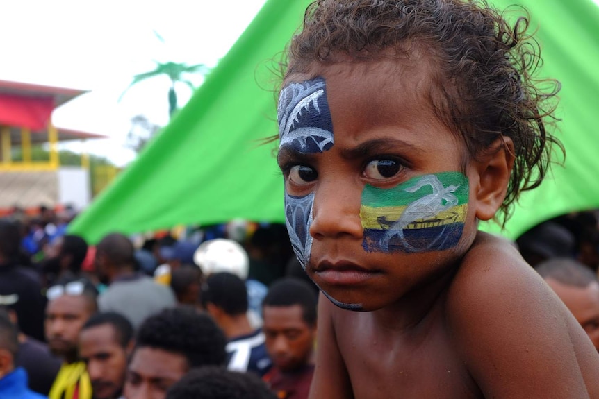 A young girl at the festival