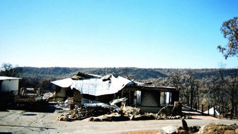 Steve Angel's Dwellingup house was completely destroyed by fire in February 2007