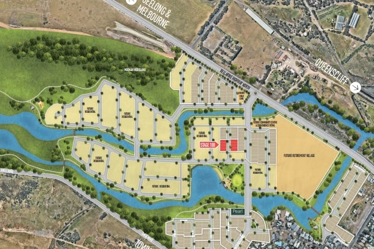 A map of a housing development at Point Lonsdale.
