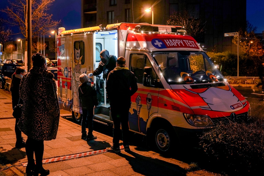 German ambulance covid testing