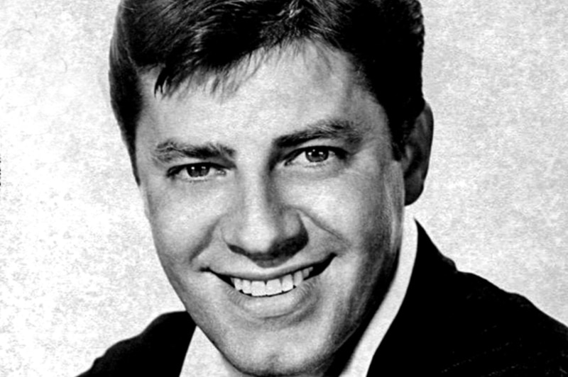 Jerry Lewis shows a charming smile in a headshot dated from sometime in the 1960s.