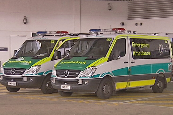 Ambulances outside emergency department