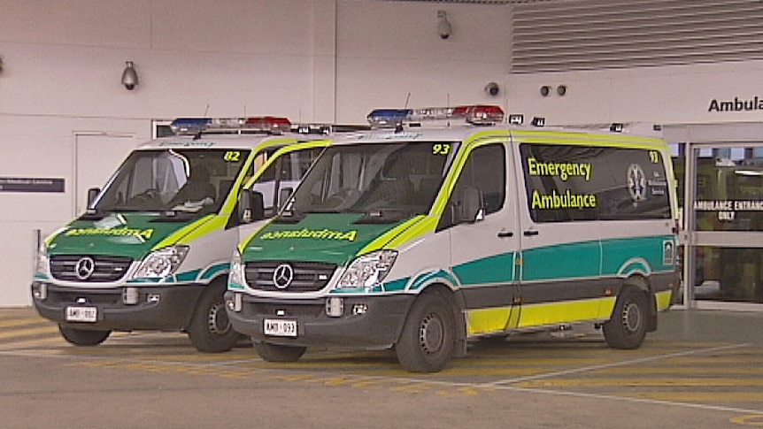 Ambulances outside emergency department