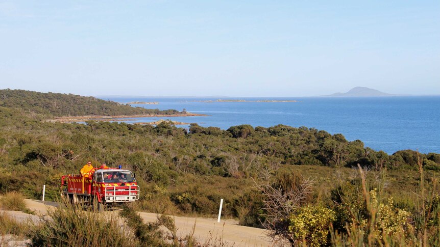 TFS and Truwana Rangers on Cape barren Island