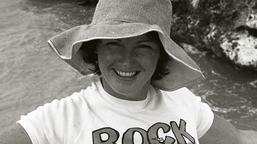 A rock sitter at East Point in 1978