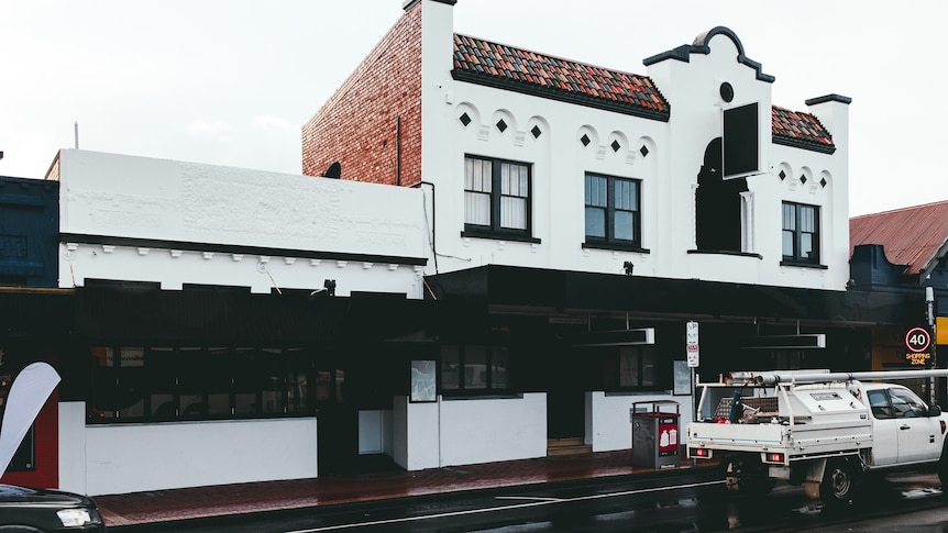 An old white building