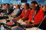 Delegates at climate change talks in Peru