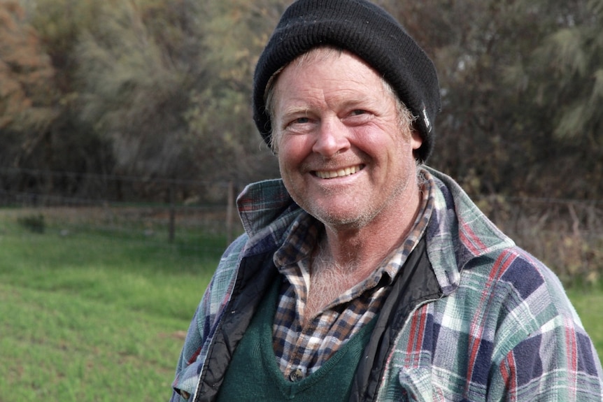 Great Southern organic oats grower David McFall on his property