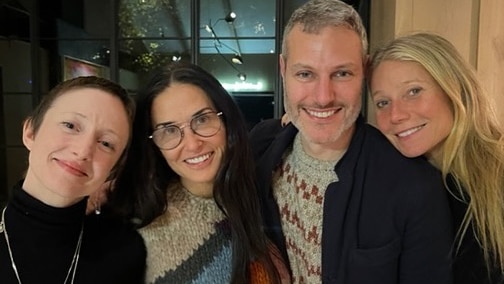 Andrea, Demi Moore, director Michael Martin and Gwyneth post for a selfie.