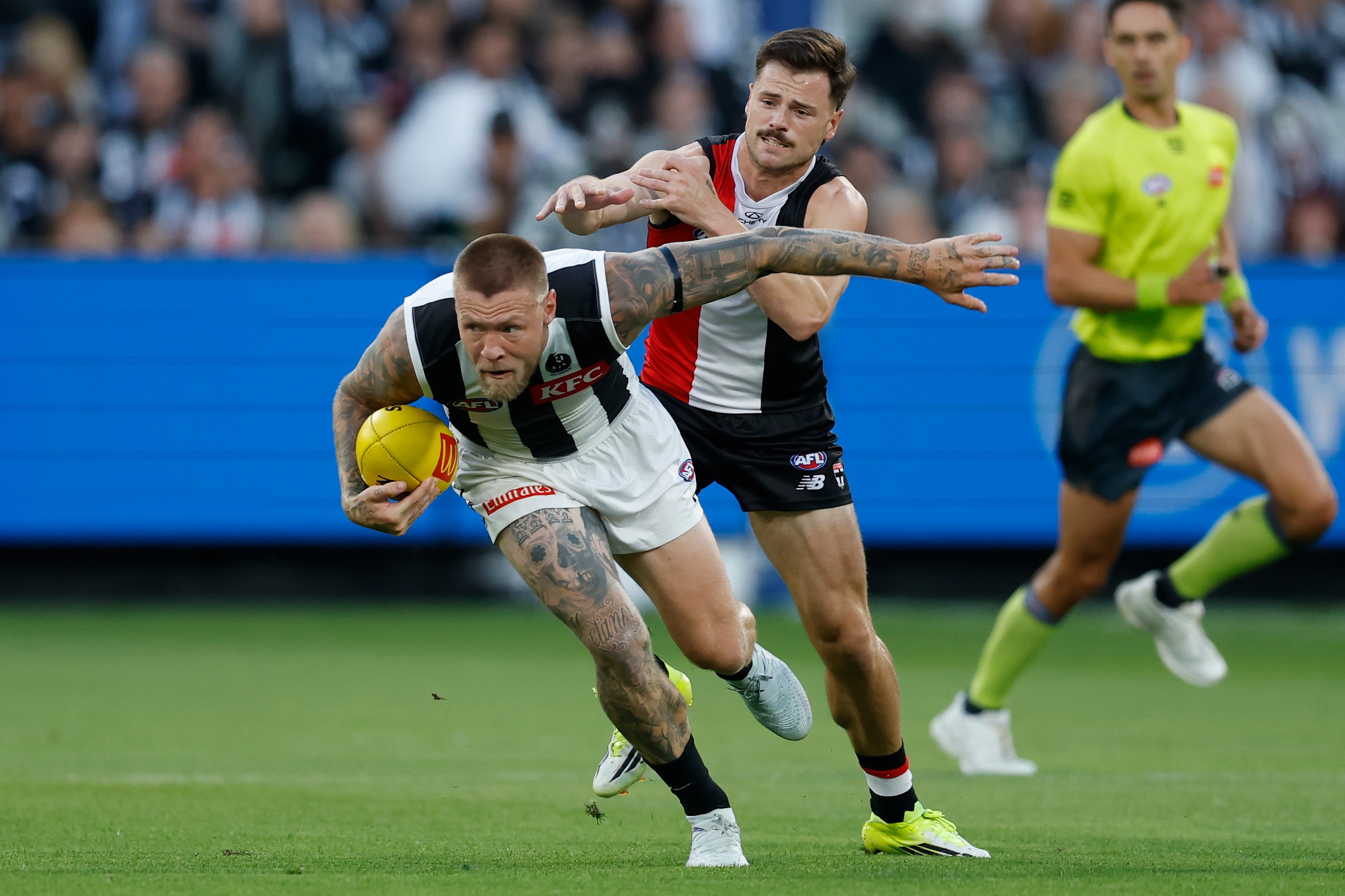 Live: Three Lions suspended as Saints, Pies wrap up Opening Round