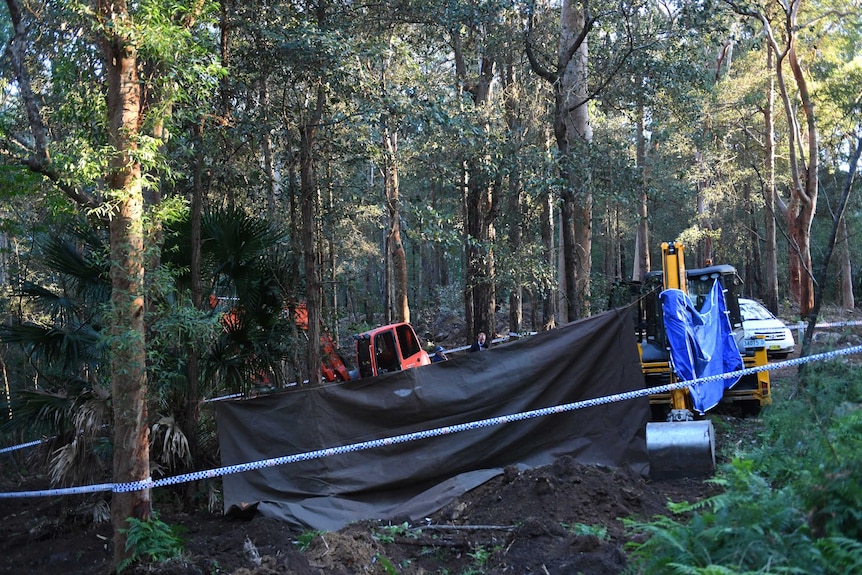 Site where skeleton and clothes found