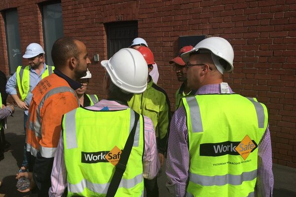 Worksafe officials on site