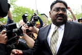 Former hedge fund founder Raj Rajaratnam leaves court in New York City
