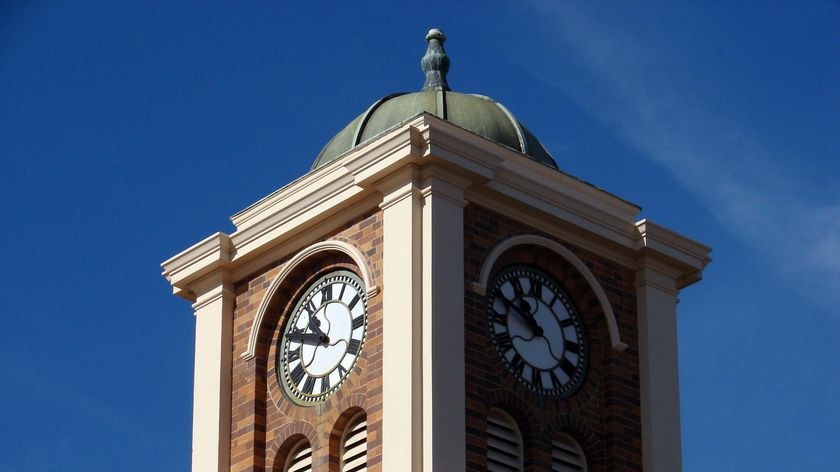 The bells inside the clock tower at West End Library were decommissioned in the early 1980s.