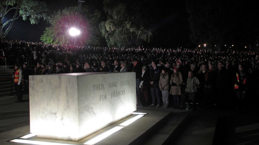 Lest we forget: Thousands of people ignored minus-1 temperatures to attend the dawn service at the Australian War Memorial.
