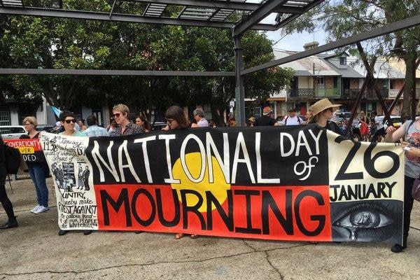 Activists gathered in Sydney to commemorate Invasion Day.