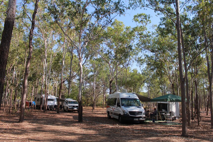 Two caravan camp sites set in a savannah bush land