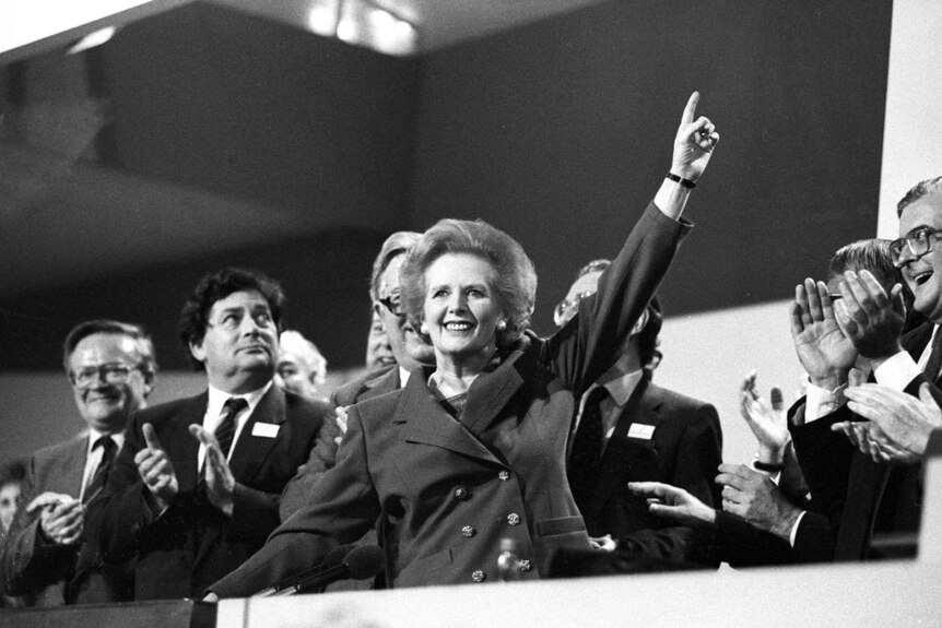 Margaret Thatcher at the 1979 Conservative Party Conference.
