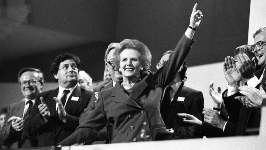 Margaret Thatcher at the 1979 Conservative Party Conference.